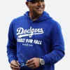 LA Dodgers Dave Robert Built For Fall Hoodie Front Image