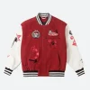 Labubu Varsity Jacket Red Front Image