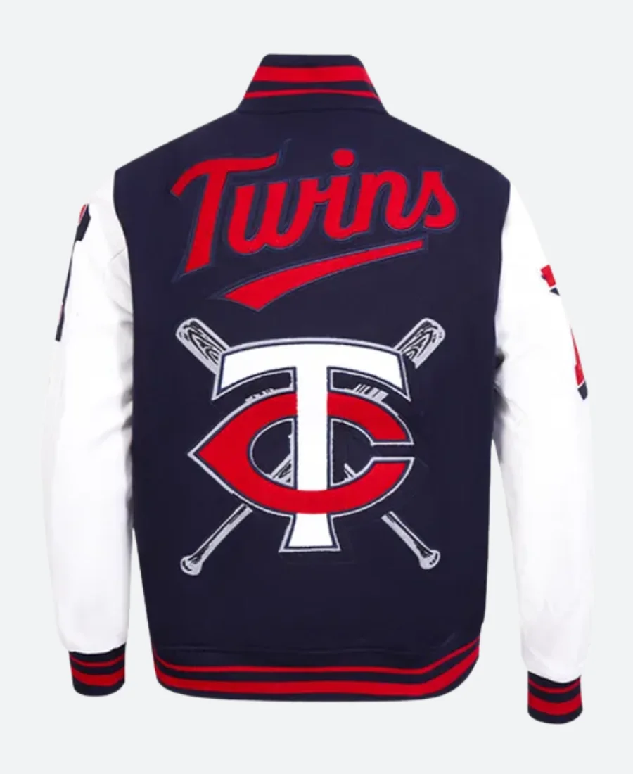 Minnesota Twins Varsity Jacket Front Image Back Image