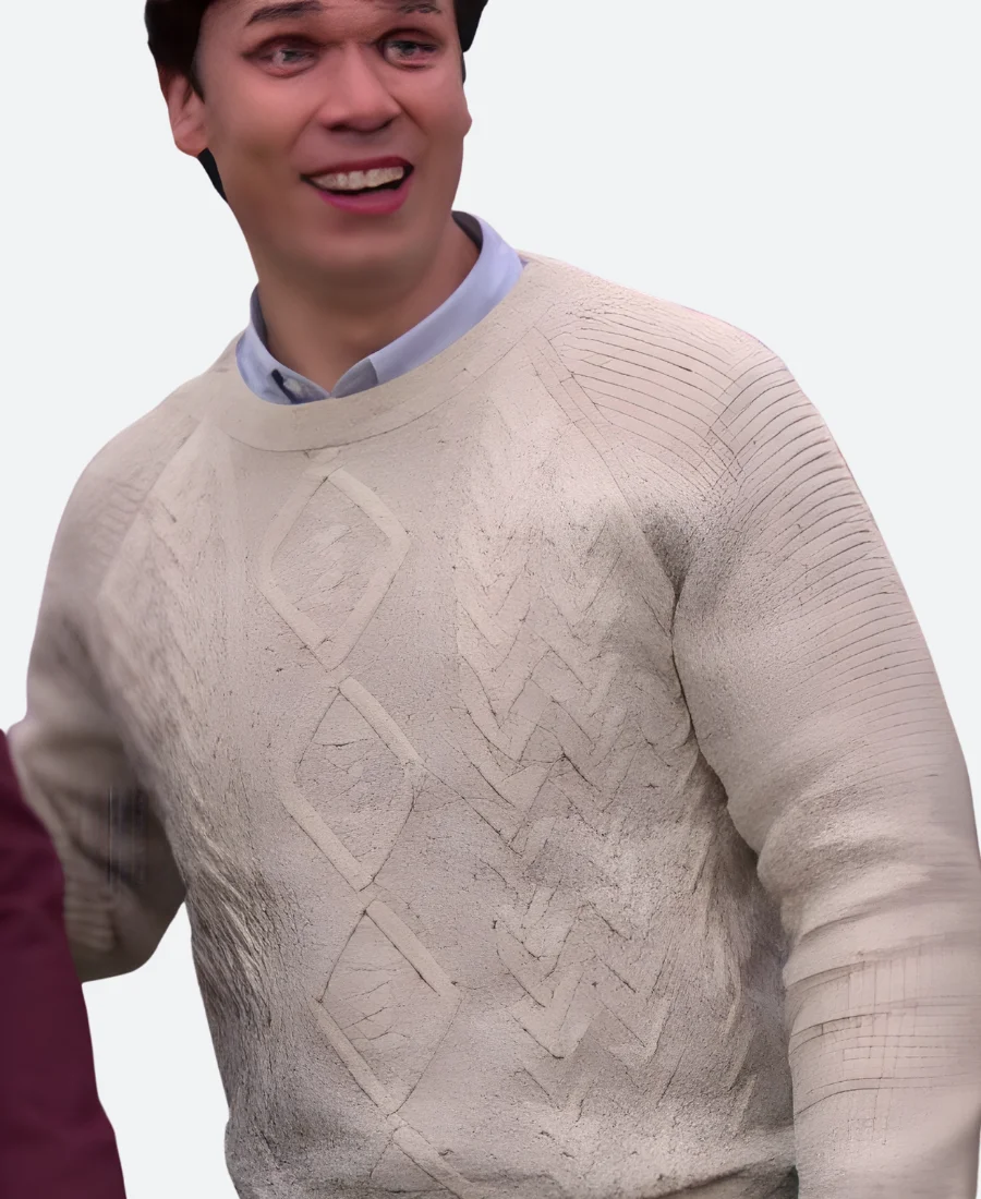 Murder In A Small Town S02 Cable Knit Cardigan