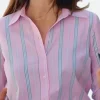 NOUVEAU JOUR Louise Bartoli Striped Shirt