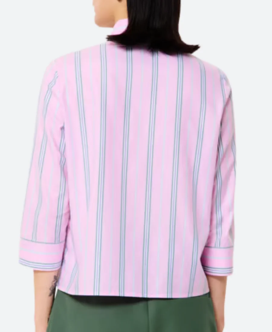 NOUVEAU JOUR Louise Bartoli Striped Shirt Back Image