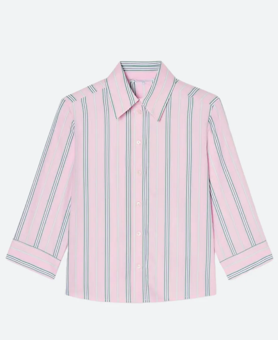 NOUVEAU JOUR Louise Bartoli Striped Shirt Front Image