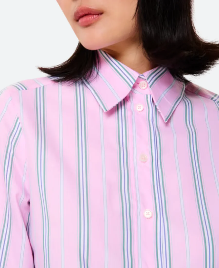 NOUVEAU JOUR Louise Bartoli Striped Shirt Zoom Image