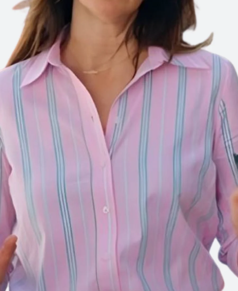 NOUVEAU JOUR Louise Bartoli Striped Shirt