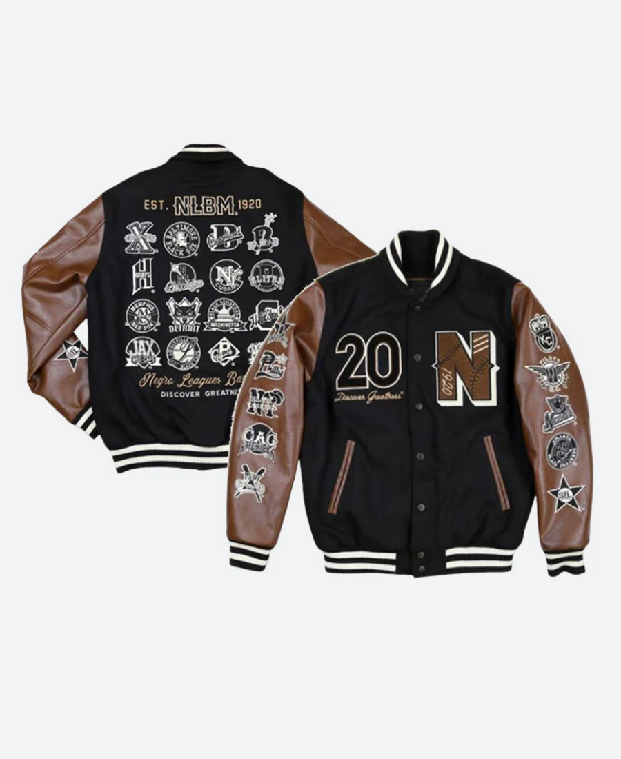 Negro League Varsity Jacket Front & back Image