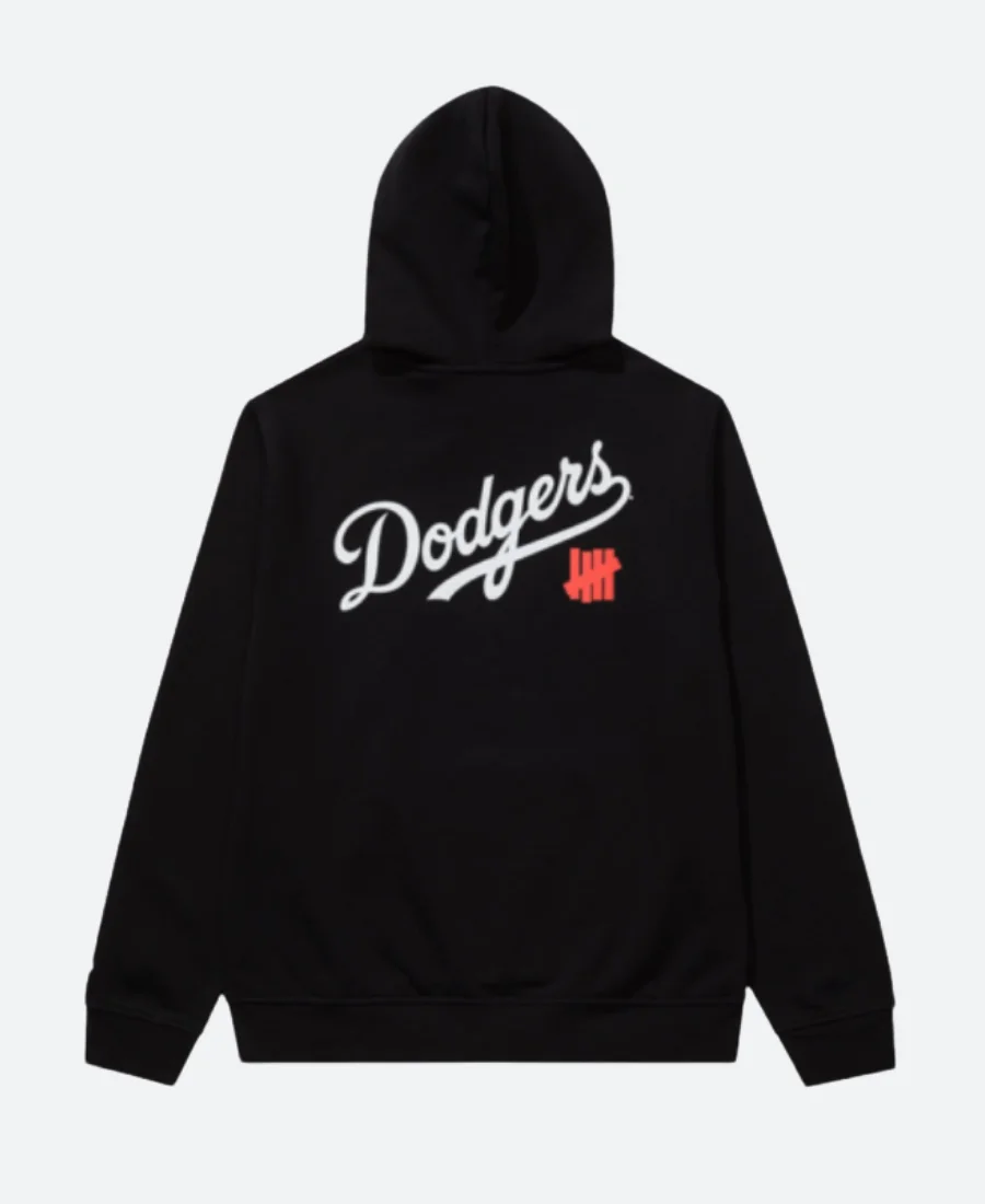 New Era X LA Dodgers Stacked Logo Hoodie Black back image