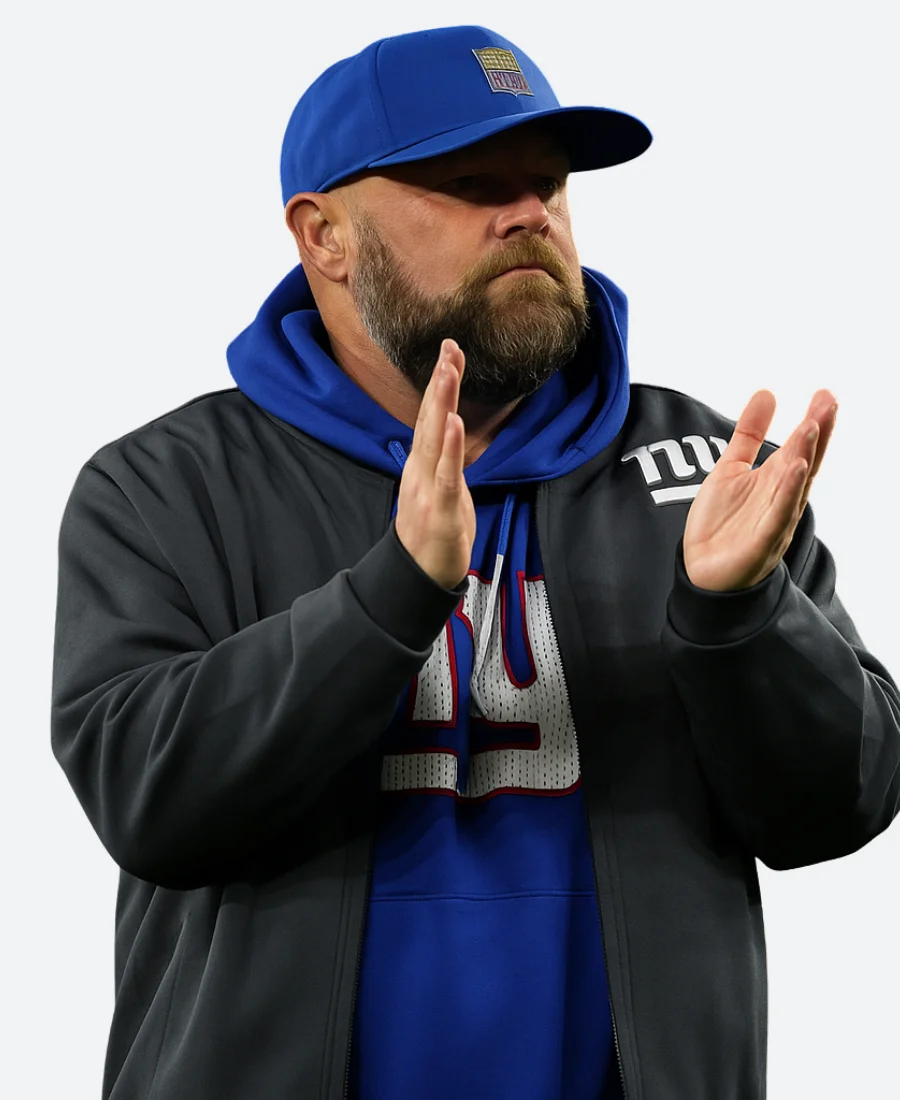 New York Giants Brian Daboll Bomber Jacket Close Image