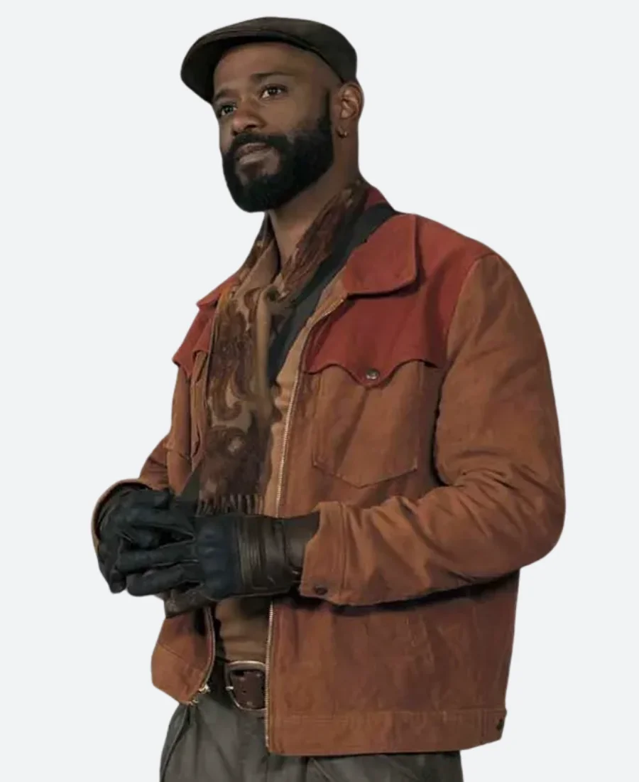 Play Dirty 2025 Alan Grofield Suede Leather Jacket Front Image