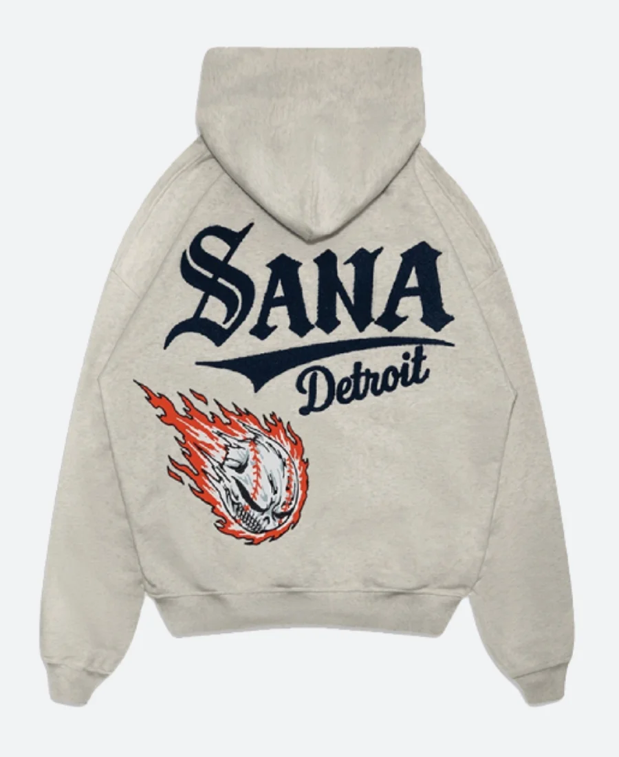 Sana X Tarik Skubal Detroit Fast Ball Hoodie back Image