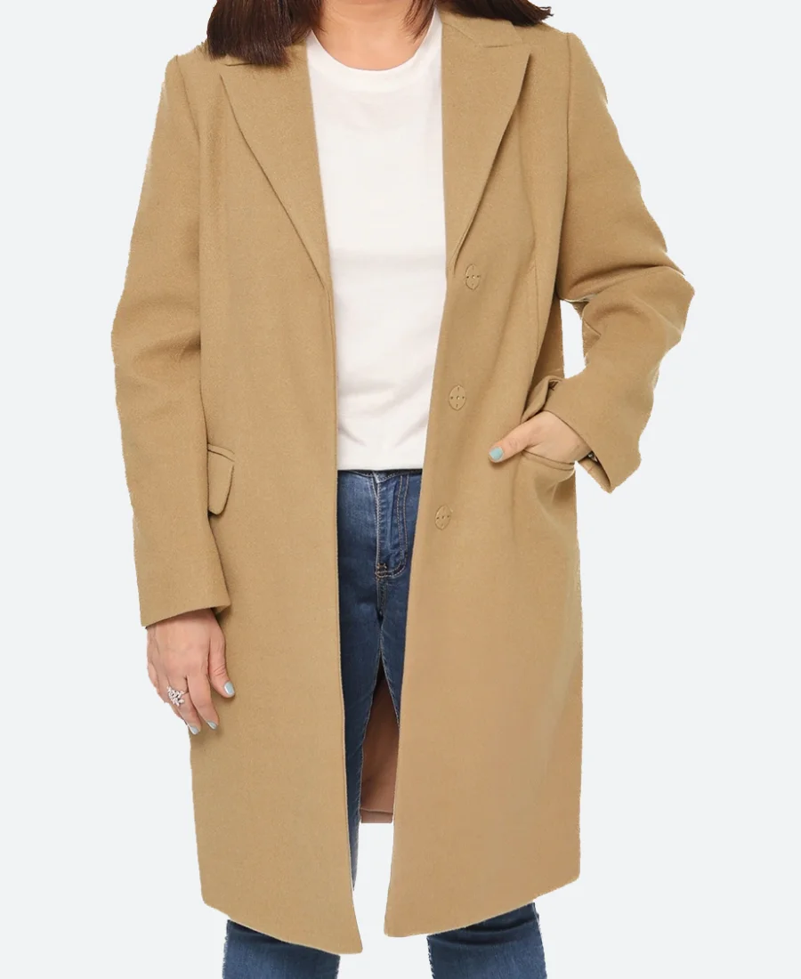 Scouting For Christmas 2024 Angela Trench Coat Front Image