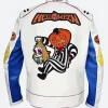 Spooky Trick Or Treat Halloween Leather Jacket back Image