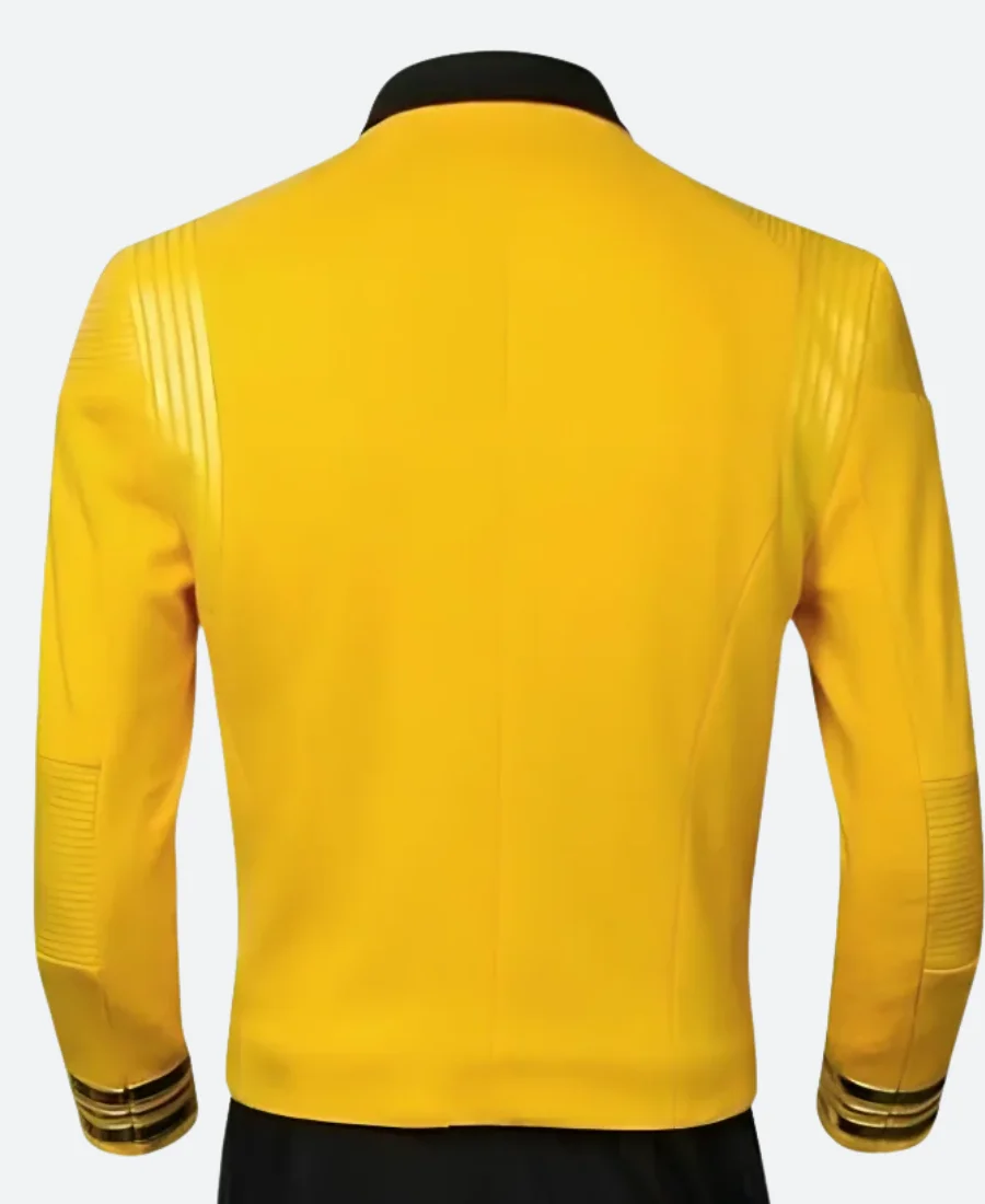 Star Trek Discovery Captain Christopher Pike Leather Jacket Back Image