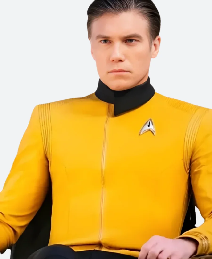 Star Trek Discovery Captain Christopher Pike Leather Jacket