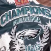 Super Bowl Champions Philadelphia Eagles Leather Jacket Back Zoom Image