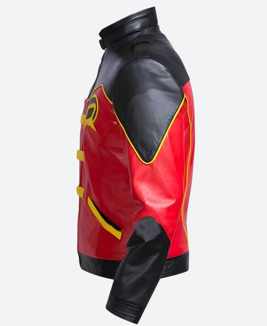 Tim Drake Robin Leather Jacket Arm Images