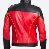 Tim Drake Robin Leather Jacket Back Image