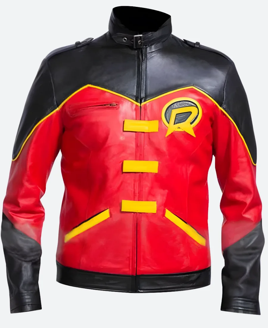 Tim Drake Robin Leather Jacket Front Image
