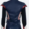 What If 2021 Peggy Carter Leather Jacket Back Image