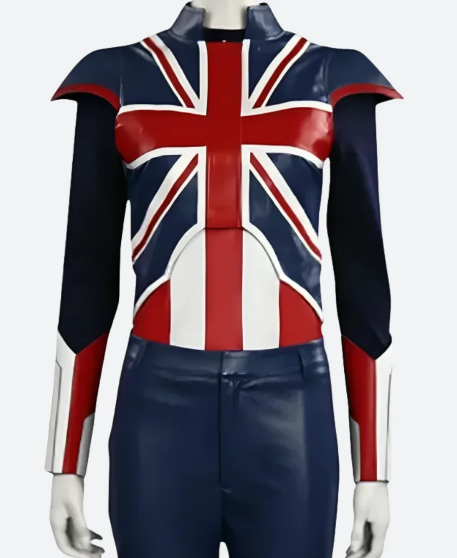 What If 2021 Peggy Carter Leather Jacket Front Image