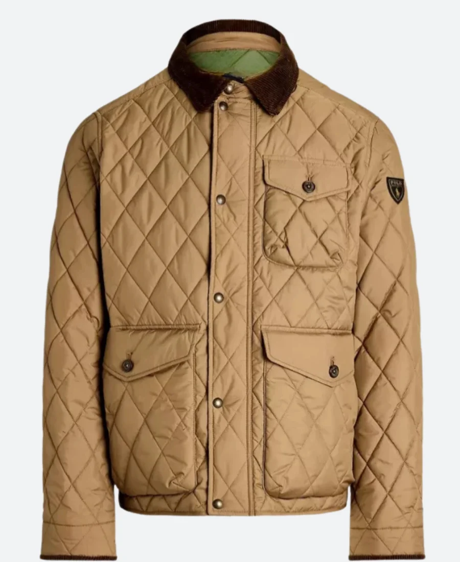 Yellowstone John Dutton Quilted Jacket Front Image
